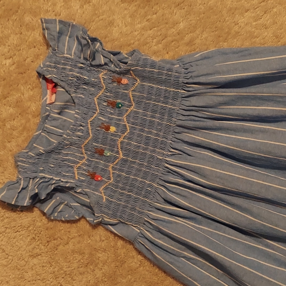 Girls 5-6 T embroidered Easter bunny dress